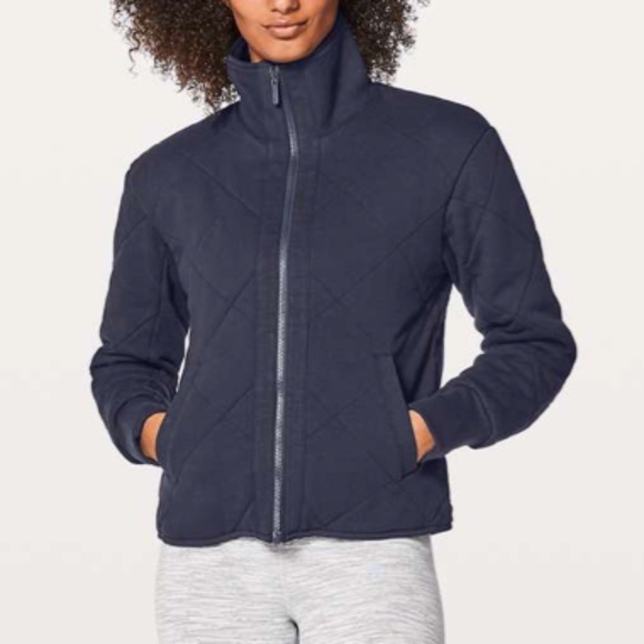 LULULEMON Forever Warm Jacket Midnight Navy Reversible - Picture 12 of 12